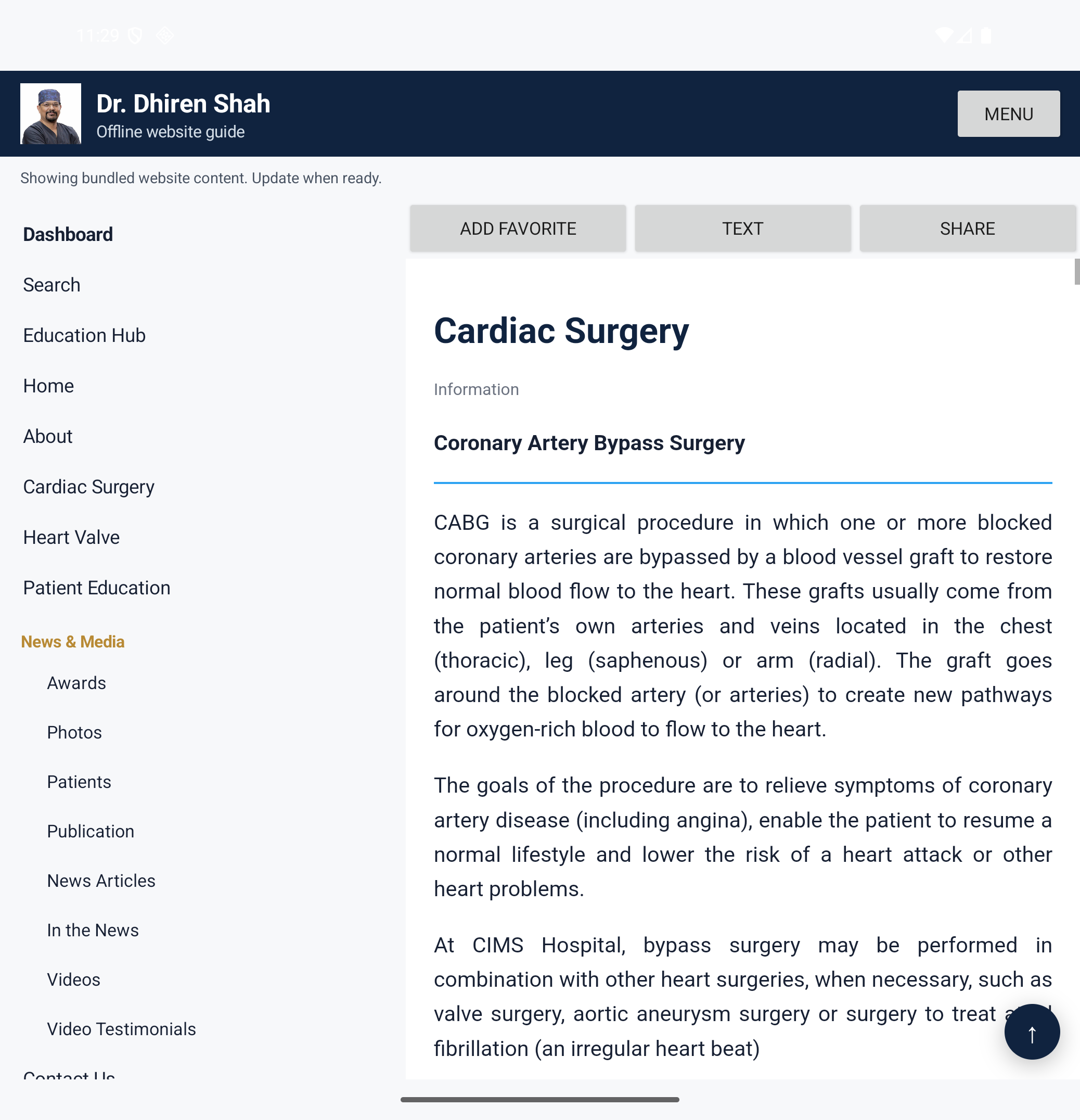 Dr. Dhiren Shah Android App screenshot