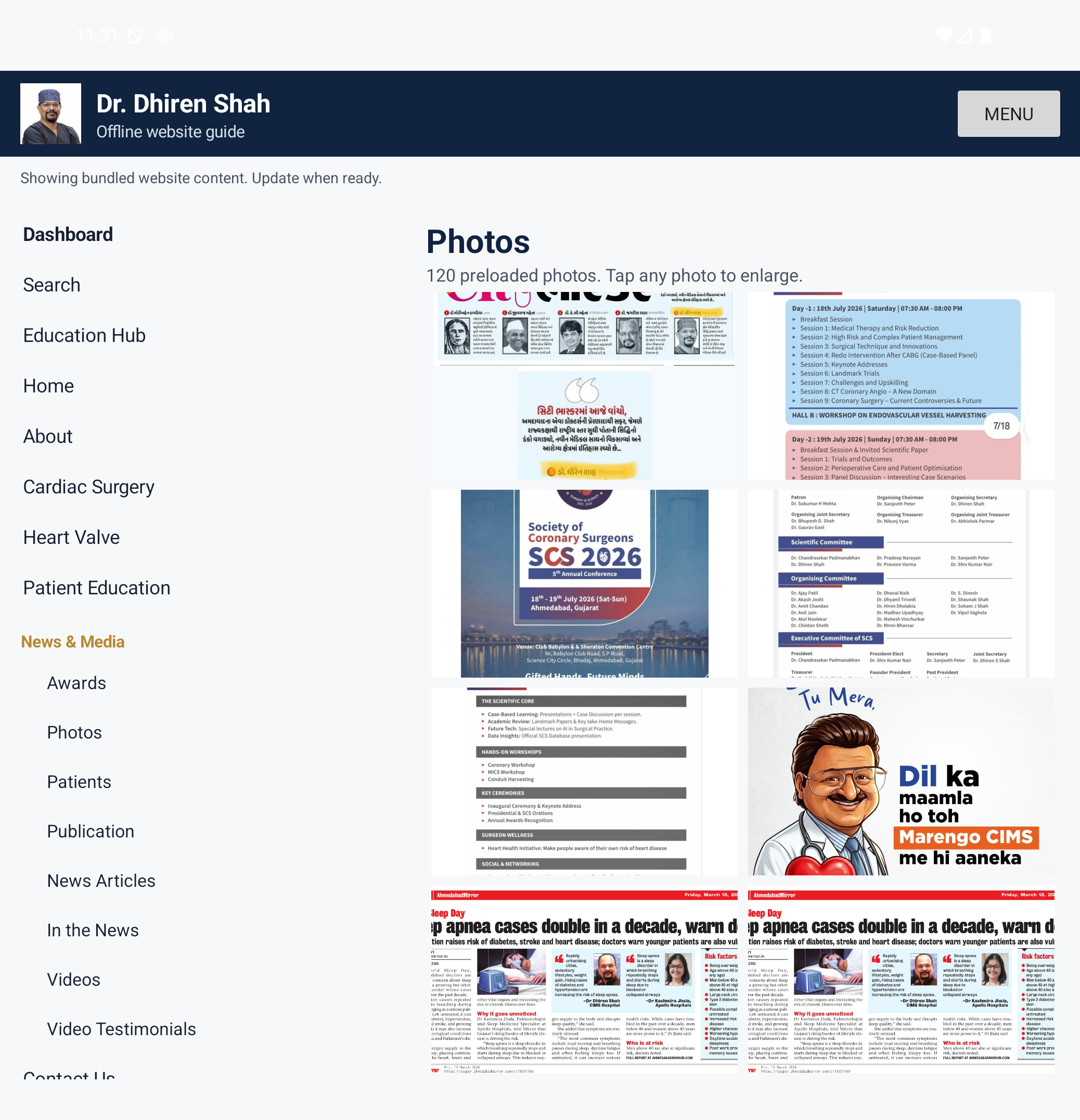 Dr. Dhiren Shah Android App screenshot