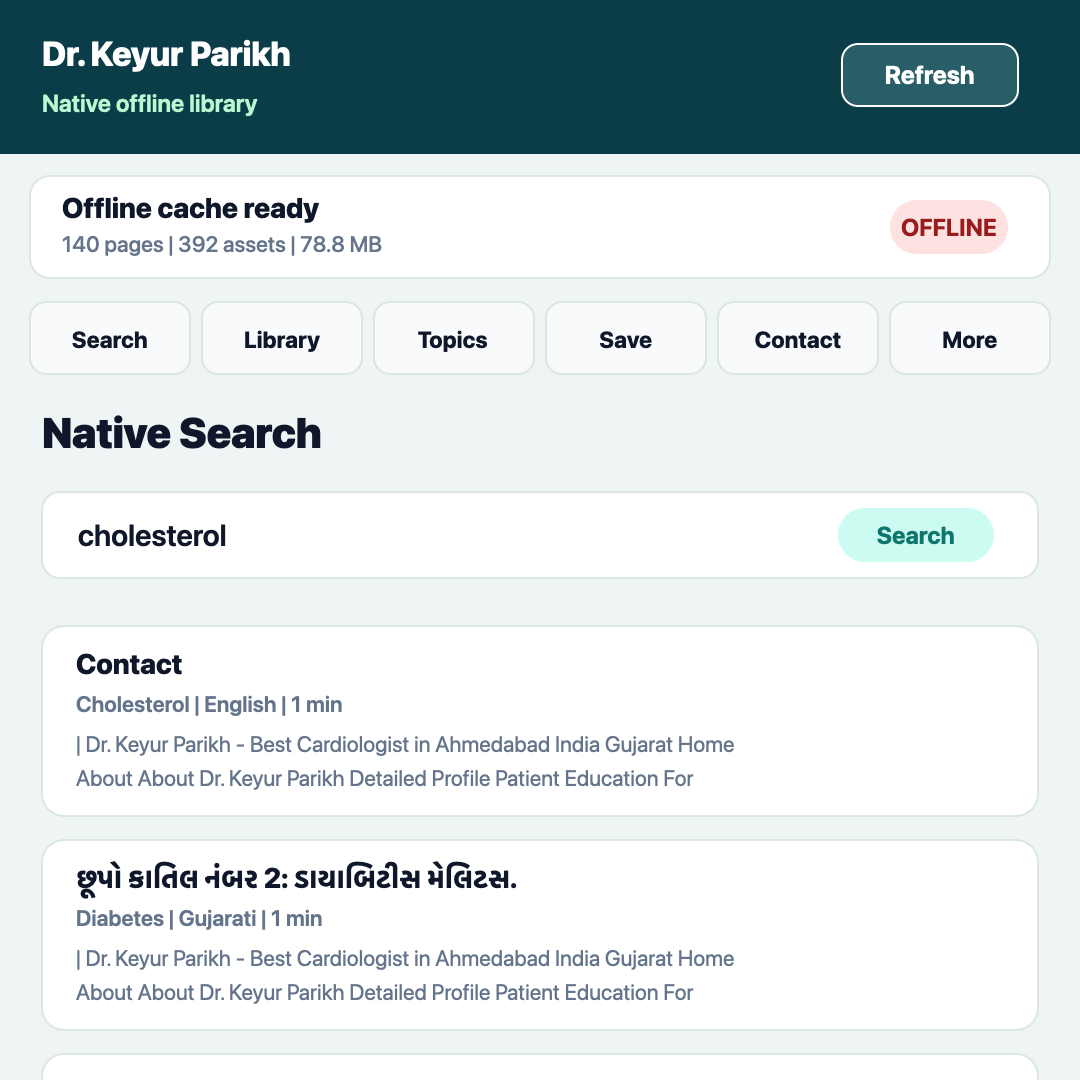 Dr. Keyur Parikh Offline screenshot