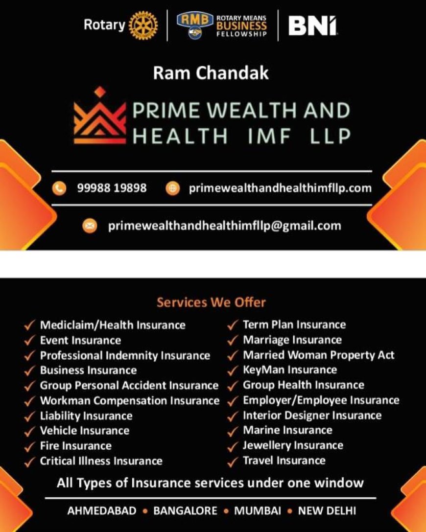 Prime Wealth and Health IMF LLP – Your One-Stop Insurance Partner for Every Life Stage